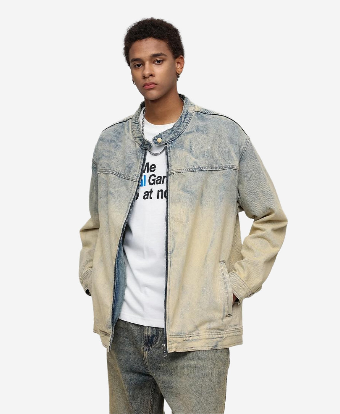 Regular Fit Washed Denim Jacket