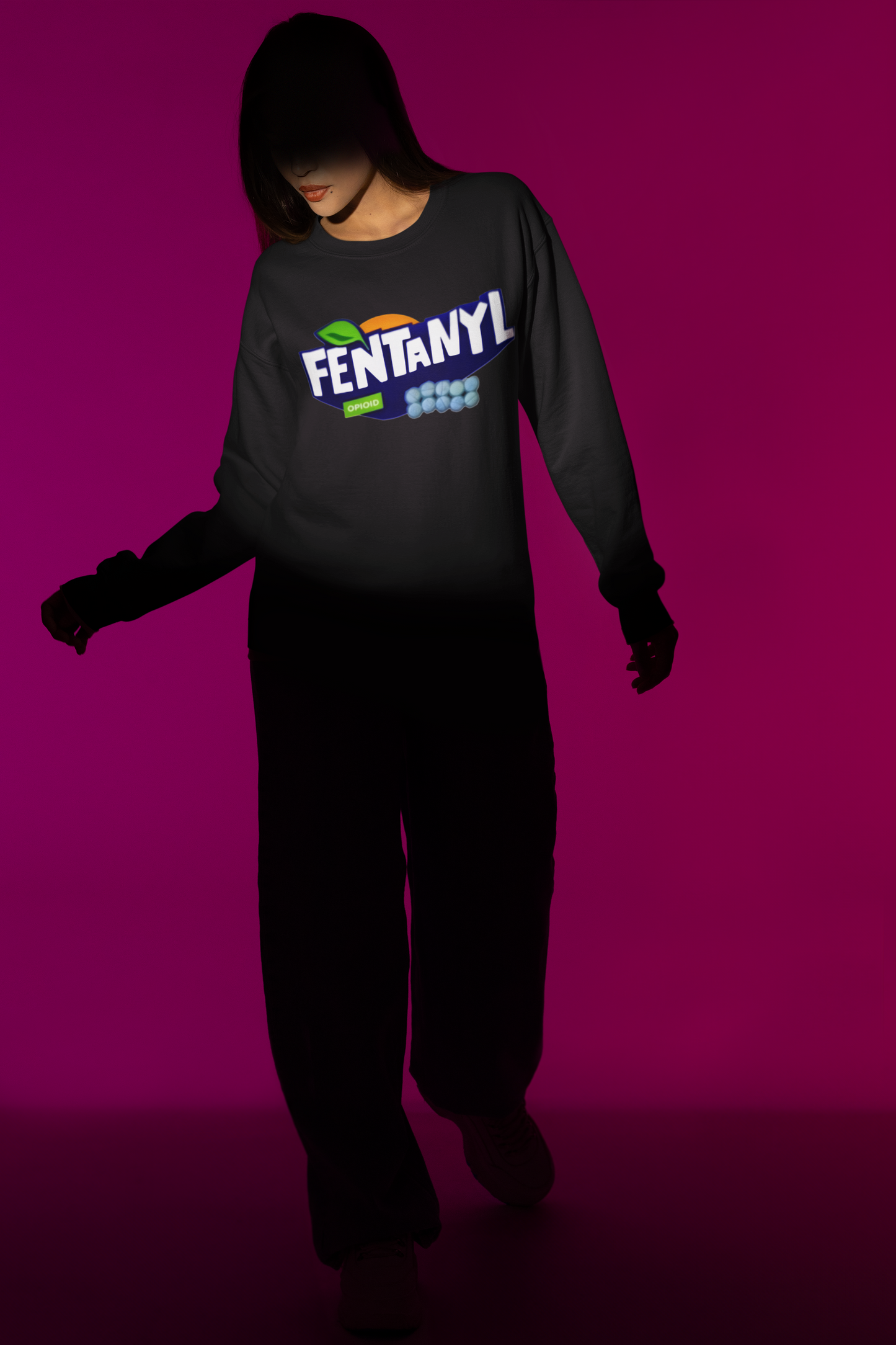 Regular Fit Sweatshirt - Fentanyl